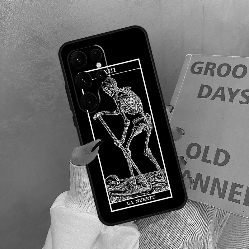 Чехол-книжка с картой Таро Отшельник (Grim Horror) для Samsung Galaxy S24 FE S21 FE S20 S22 S23 S25 Ultra S9 S10 Plus S25 FE Обложка Coque