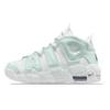 Air More Uptempo Молочный Пуф Весенний Остров Амортизация Средняя высота Винтажные Баскетбольные Кроссовки Женские Белый Зеленый DH9719-100(Команда1625-)