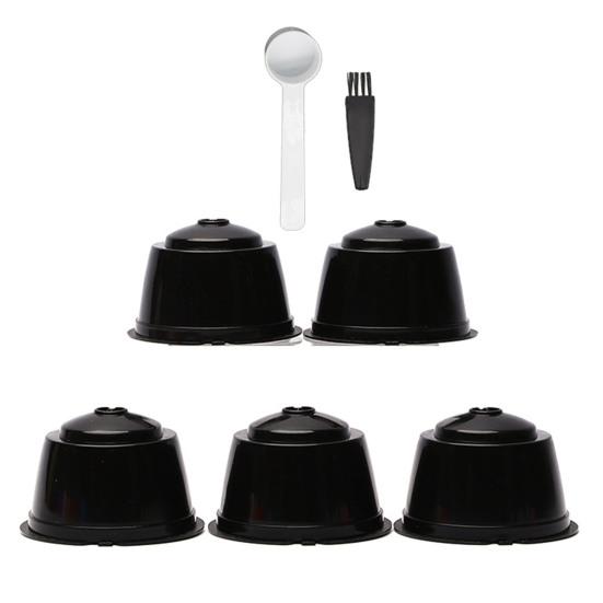 5 шт., капсульная чашка для кофе, удобные прочные многоразовые пищевые кофейные капсулы, фильтр для Dolce Gusto