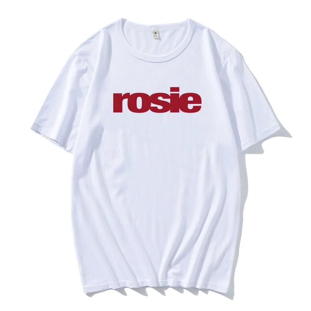 Футболки Rosie Album 2025 ROSÉ POP Футболка в корейском стиле Высокое качество Мягкая футболка Повседневная Мужская Женская одежда Графическая футболка