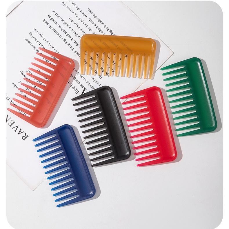 Plastic Wide Teeth Hair Combs Anti-static Massage Hair Brush Hairdressing Colorful Hairdress Salon Styling Traveling Accessories