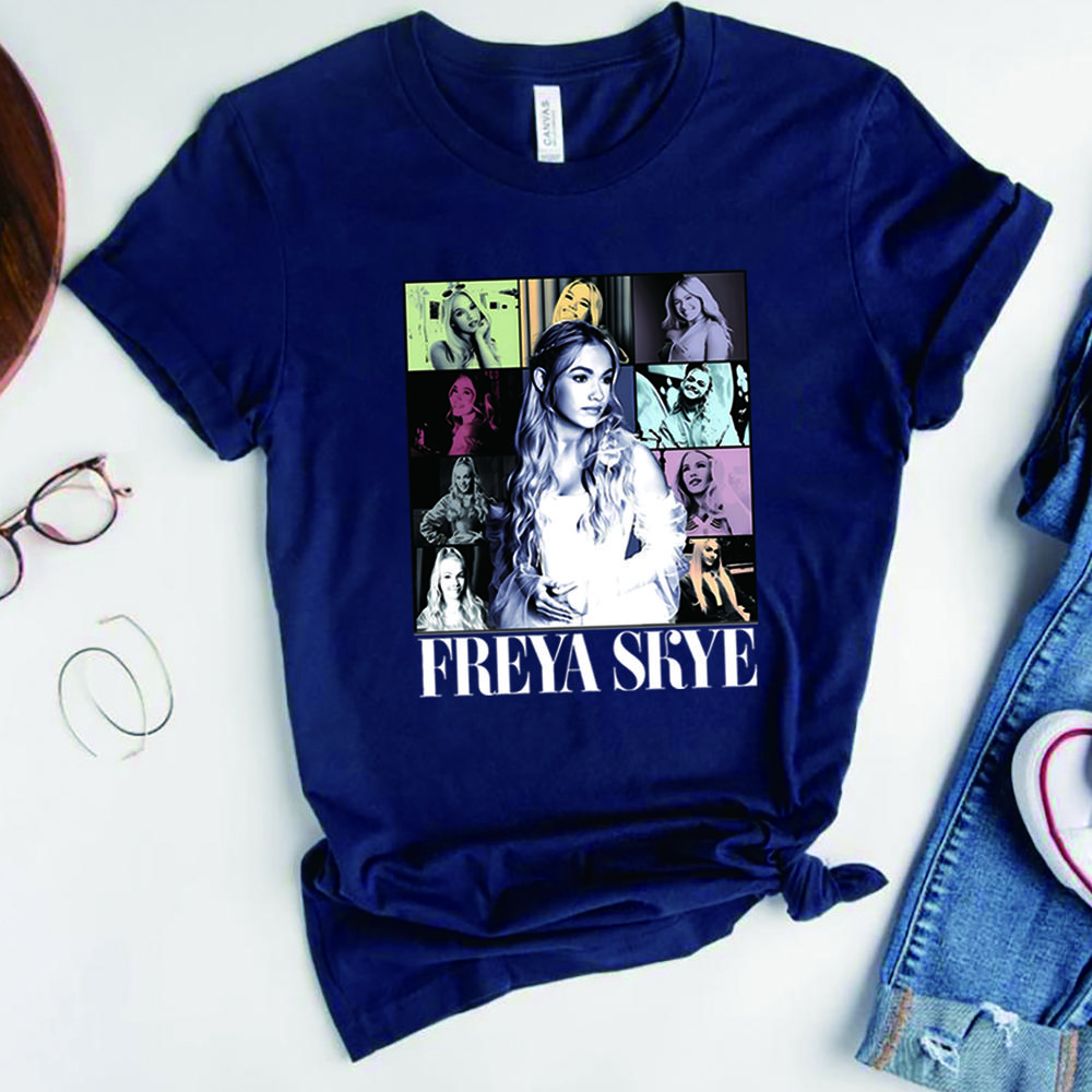 Vintage Freya Skye Tshirt Descendants Zombies Worlds Collide Tour The Rise of Red Tee Y2k Top Trendy Casual Short Sleeves Tops