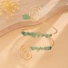 Ingemark 12 Colors Bohemian Stone Upper Armband Cuff Open Bangles for Women Tassel Long Chain Pendant Arm Body Bracelet Jewelry