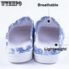 WTEMPO Women Summer Large Size Beach Sandals Female Slip-on Lightweight Breathable Outdoor Slipper Shoes