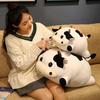 Милая Мягкая Милая Кукла Толстая Корова Квадратная Имитация Черно-Белая Корова Тряпичная Кукла Кукла для Сна в Кровати Декоративная Подушка