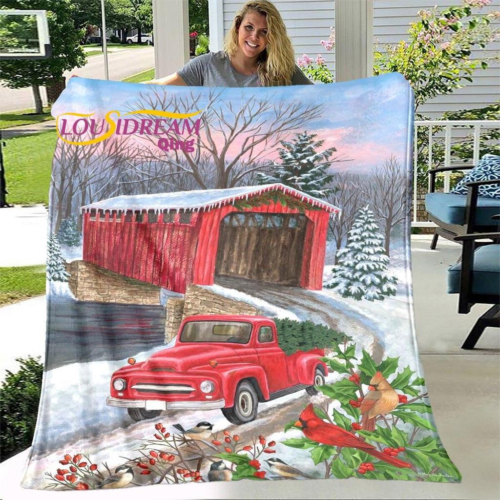 Одеяло с Рождеством, мягкое одеяло, пылезащитный чехол, диван-кровать, одеяла для взрослых, украшение для дома