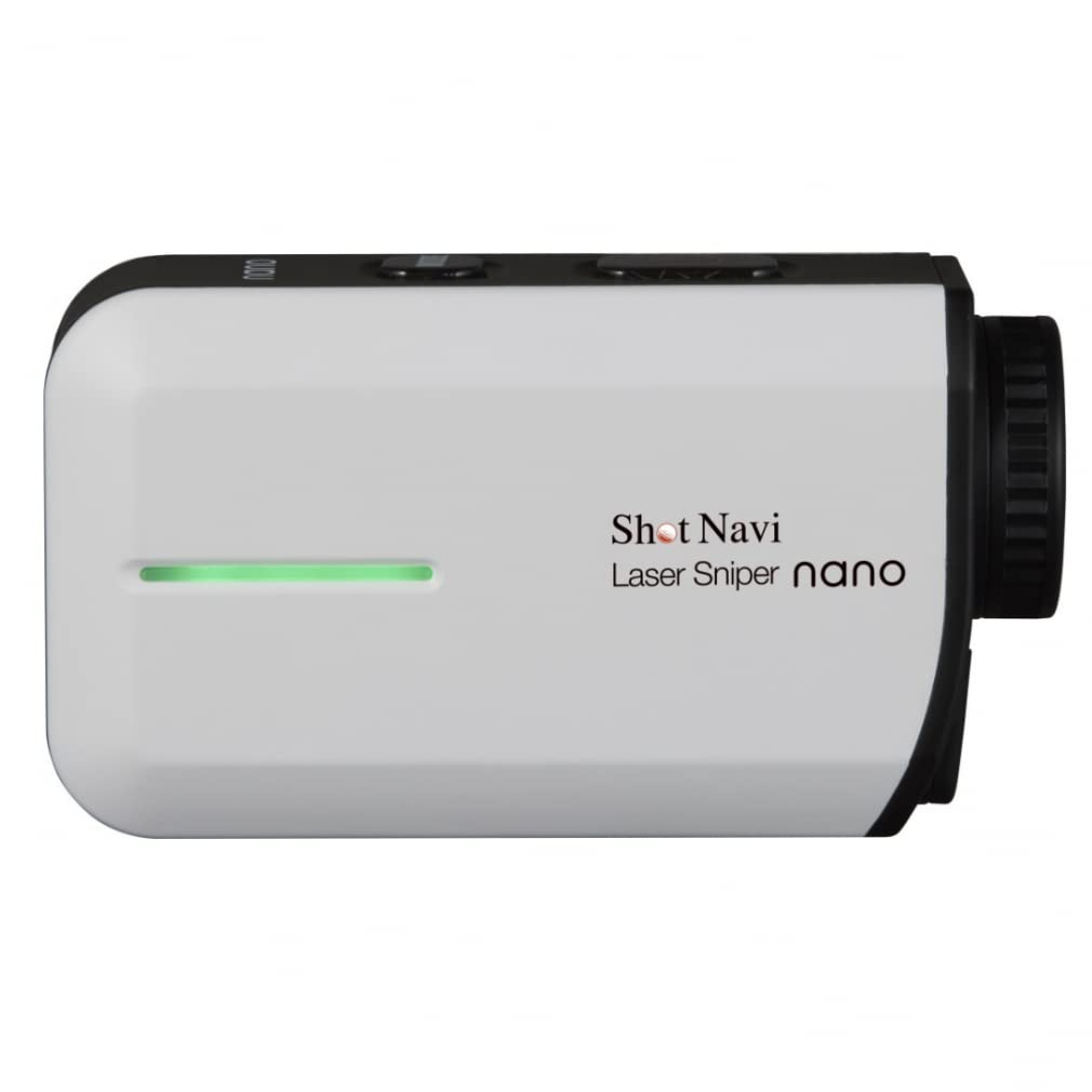 Shot Navi Golf Laser Distance Measurement Device LaserSniper Nano WH Ultra Light Made In Japan 6x Zoom 1000y Measurement High Speed Second Measurement