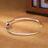 New Fashion Popular 925 Sterling Silver Jewelry Bracelets Vintage Thai Silver Style Love Tie Braided Female Bangles Sl024