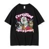 T Shirt Men Mens Clothing T Shirt Homme Mens T Shirt  New In Top & Tees Tee Shirt Homme Funny Certified Cute Cat Lover Meme