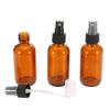Флакон-спрей из янтарного стекла, черный распылитель мелкого распыления, 50 мл, упаковка из 3 штук, контейнер-атомайзер для эфирных масел, химикатов, парфюмерии