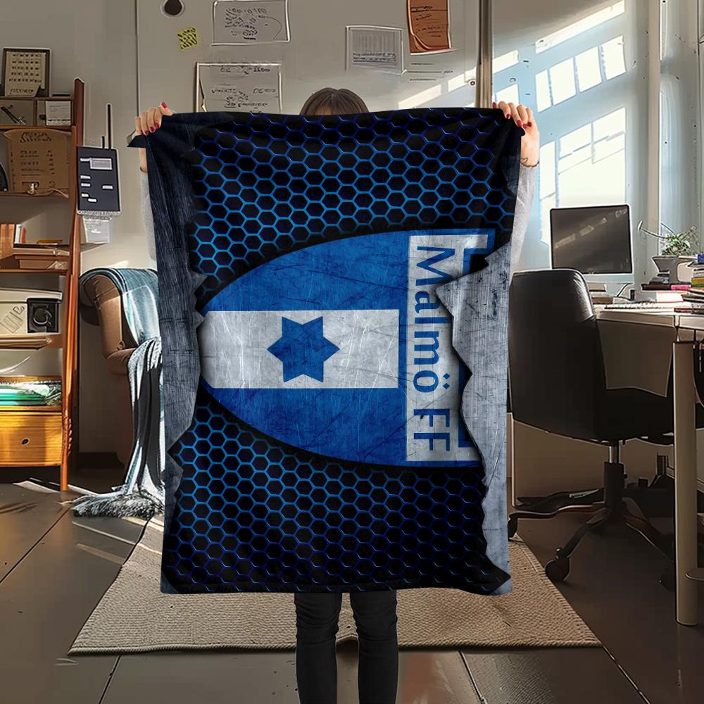 FootBall Club LOGO Print Flannel Blanket,High quality Comfortable for All Seasons,Home Decor,Warmth and Comfort,Perfect for Christmas Gifts