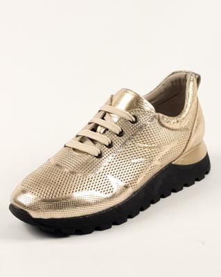 Кроссовки женские 240356 36 золотистые