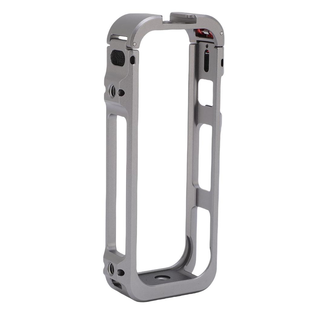 Camera Cage Fit for Insta360 X5 Action Camera Aluminum Alloy Camera Protective Frame with Lens Cap Cold Shoe 1 4 Inch