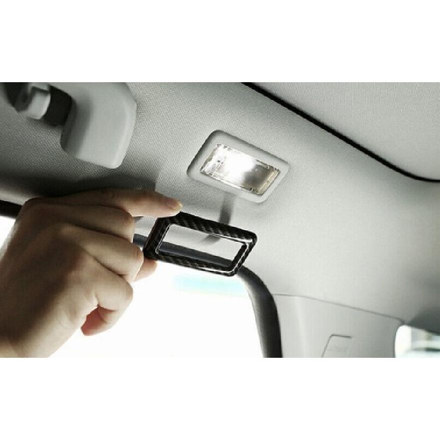 Carbon Fiber 2PCS For LR Discovery Sport 2015-2019 Frame Trim Rear Reading Light