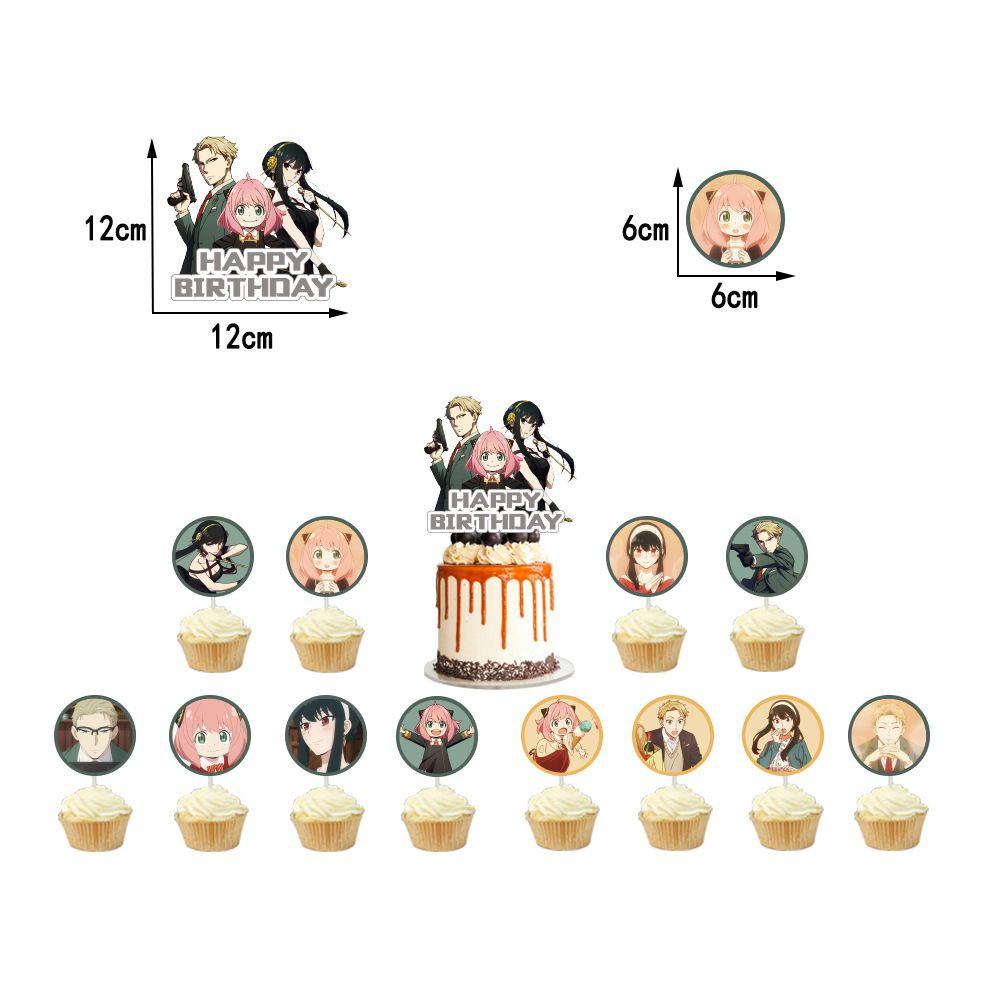 Celebrate In Style With Spy X Family Balloon Party Decoration Cake Topper