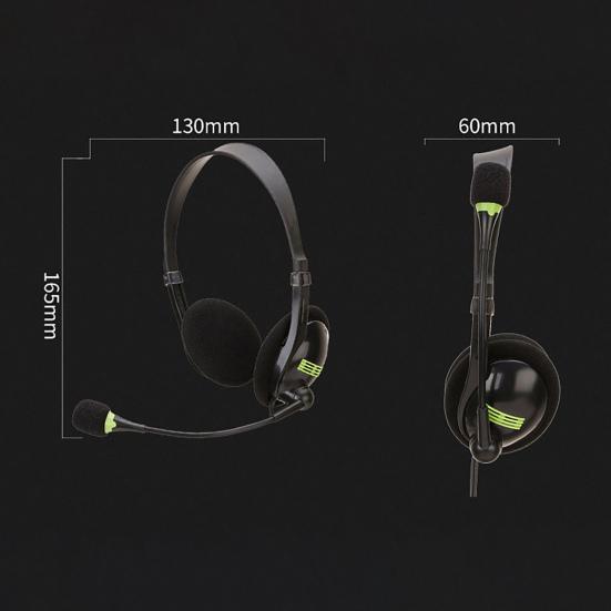 SY440 Телефонная гарнитура Без потерь Шумоподавление Дышащая USB 3,5 мм МИК Длинный кабель Гарнитура для колл-центра для водителя грузовика Офис