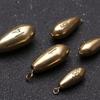 5pcs Split Line Sinkers Additional Weight Sinker Hook Connector Brass Fishing Lead fall
