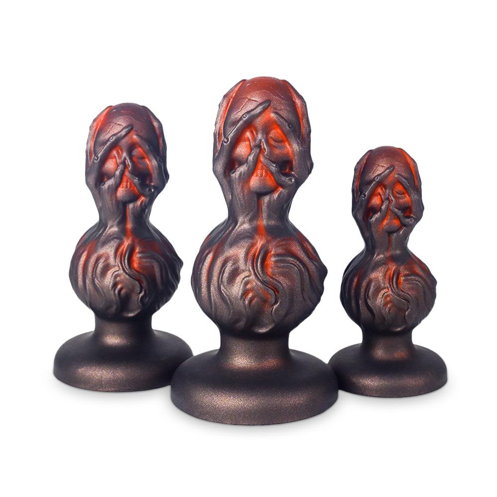 Alien Skull Anal Plugs Female Comfort Dildo Extra Long Male Anal Plug Anal Extension Erotica Masturbator