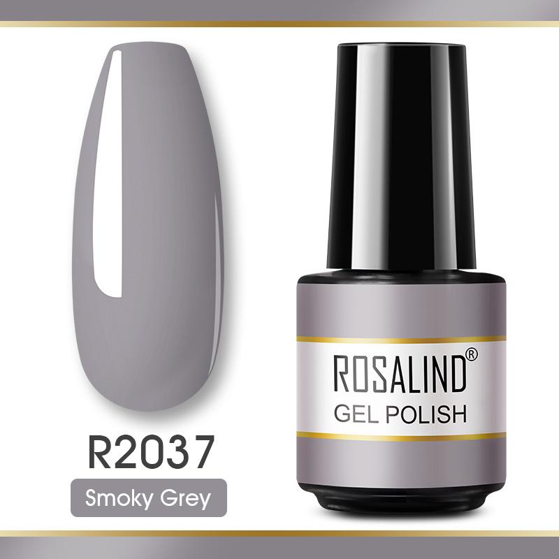 ROSALIND Mini Nail Polish Gel Semipermanent UV Multiple Colors Varnish Hybrid Nail Art Soak Off Top Base Coat Regular Gel Lacquer