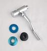 Hot Sale Chrome Brass Body Brass Flushing Cartridge Self Closing Urinal Valve for Restroom