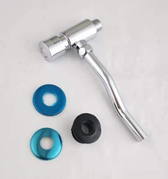 Hot Sale Chrome Brass Body Brass Flushing Cartridge Self Closing Urinal Valve for Restroom