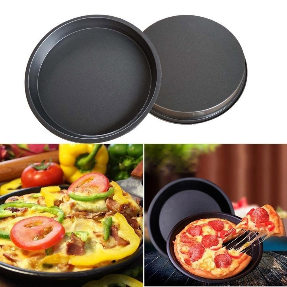 Round Kitchen Bakeware Oven Tray Mold Deep Dish Pizza Pan Plate