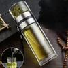 Стеклянная бутылка для чая и воды из высокоборосиликатного стекла, двойная стенка, с инфузером, стакан-термос с фильтром для чая, посуда для напитков, чашка для заваривания и хранения чая
