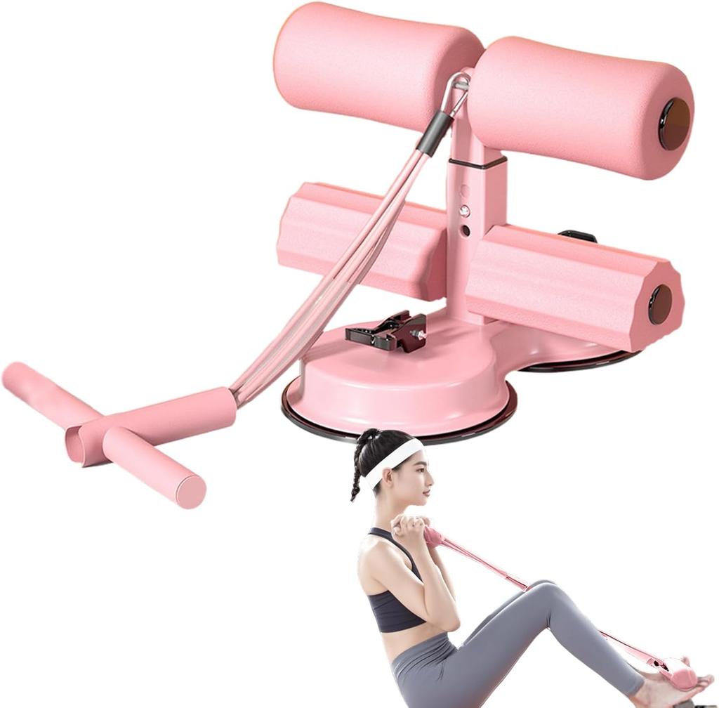 Sit Up Exercise Equipment | Ab Trainer Equipment with Suction Cup | Abdominal Training Aids, Portable Stomach Workout Machine for Home and Gym Use