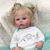 48cm Full Silicone Body Reborn Doll Meadow So Truth Like Newborn Babies Doll Handmade 3D Painted Skin Veins Visible Rebirth Doll Kid's Christmas Gifts