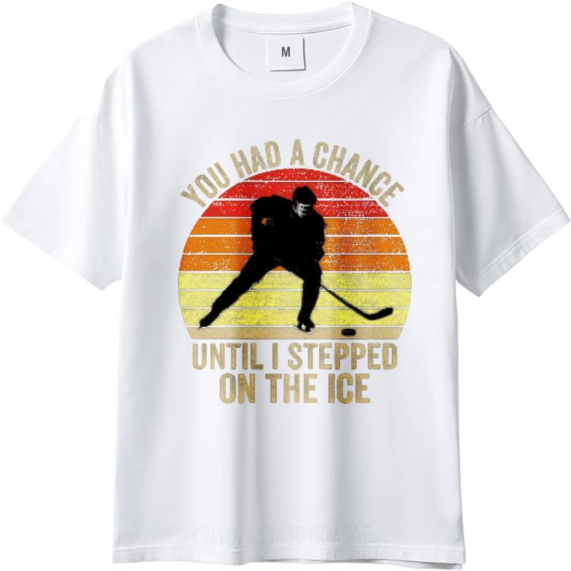 Short Sleeve Shirt Breathable Women Crew Neck t shirt Fashion You Had A Chance Until I Stepped On The Ice Anime Women Tshirt