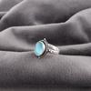 Blue Cat's Eye Gemstone Ring, 925 Sterling Silver Ring Jewelry, Handmade Jewelry Ring, Balancing Jewelry Gift For Women