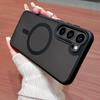 Полупрозрачный чехол Magsafe для Samsung Galaxy S25 FE S25 Edge S24 Ultra S23 S22+ Ударопрочный Магнитный Чехол для Беспроводной Зарядки