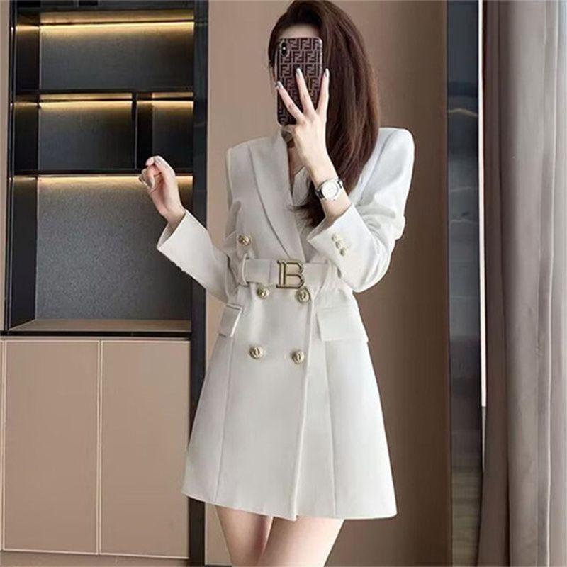 Women's French Style Double-breasted Suit for Spring and Autumn