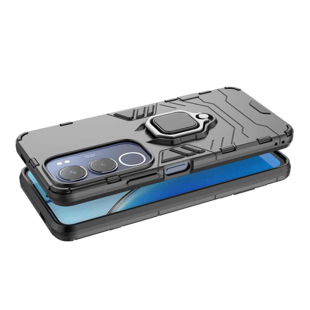 Ударопрочный чехол для телефона с улучшенным металлическим кольцом и подставкой, защитный чехол для vivo Y29 5G