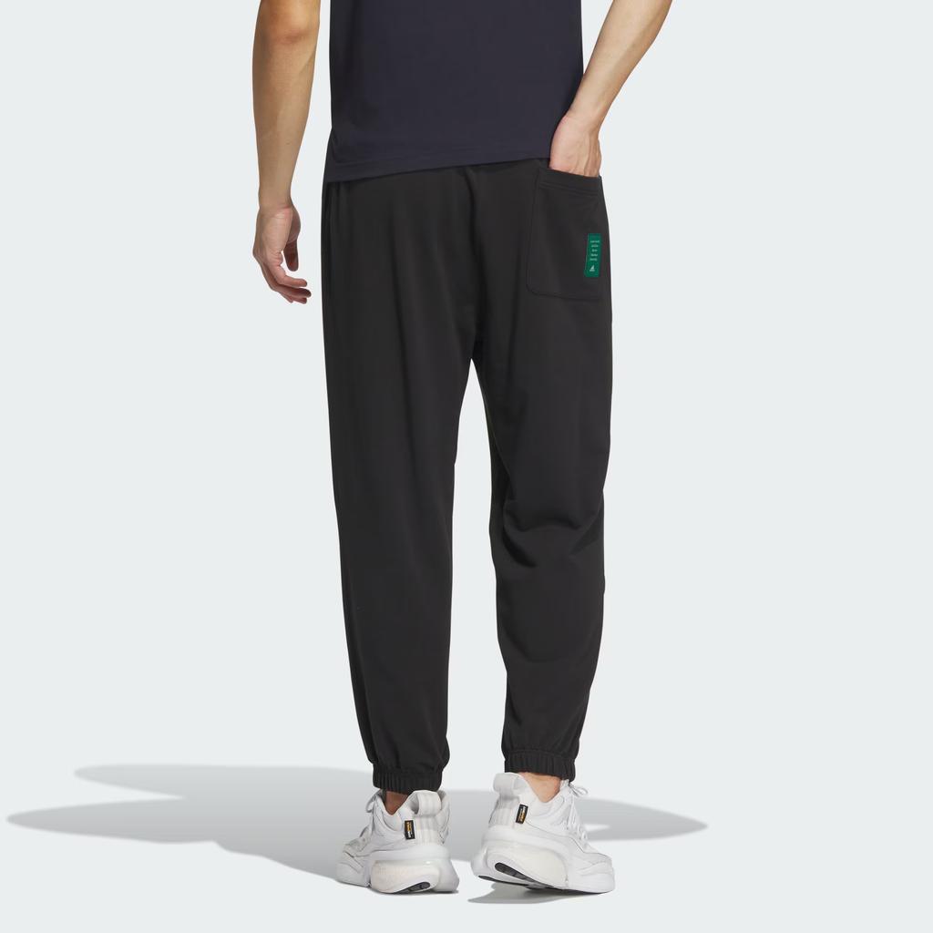 Adidas Легкие спортивные брюки из французского трикотажа длиной три четверти, мужские брюки черного цвета IT3943