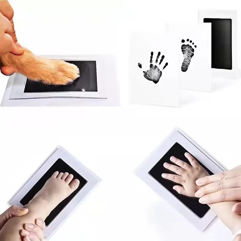 Safe Non Toxic Baby Handprint Footprint Ink Pad For Infant Pet Paw Print Easy Clean Cute Keepsake Photo Frame Accessories