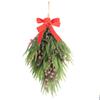 50Cm Artificial Norfolk Soft Glue Pe Home Decoration Half Upside Down Christmas Tree American Bell Door And Window Pendant