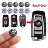 Для Volkswagen 2/5/10 шт. 14 мм Наклейки с эмблемой на ключ автомобиля Логотип на ключе управления авто Для Volkswagen VW Golf 4 5 Tiguan Jetta Transporter