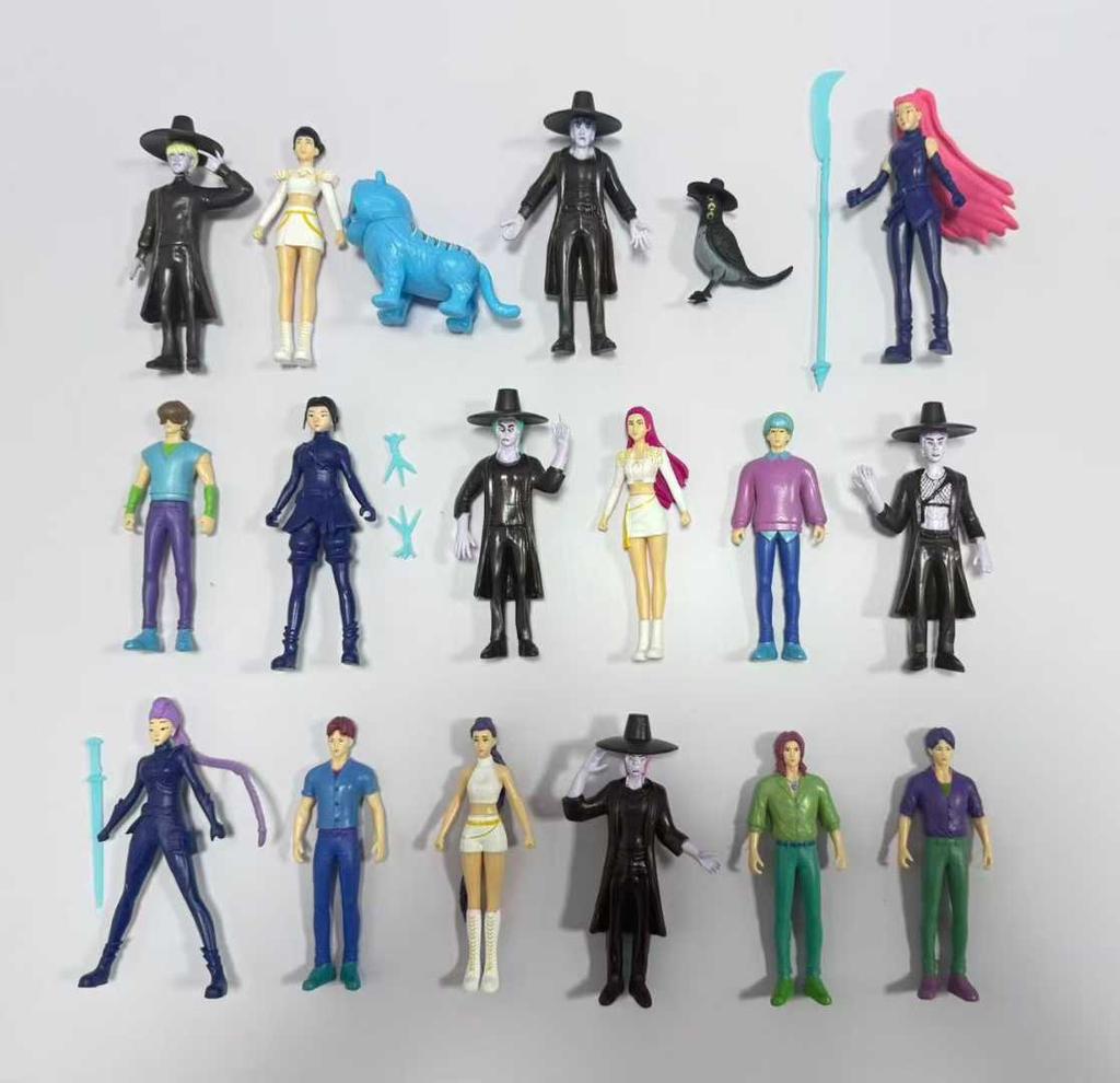 18pcs/set Kpop Demon Hunters Series Figure Model Toy Cartoon Gaming Peripherals Desk Room Decoration Halloween For Kid Gift