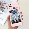 Для Infinix X689F X689 Чехол Infinix Hot 11 G37 Hot 10S NFC 10T Чехол Funda Мягкий Силикон Защита Камеры Черный Кот Космонавт