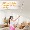 Light Bulb Changer for High Ceilings,Light Bulb Pole Changer for High Ceilings,Light Bulb Changer with Baskets and Suction Cup,Light Bulb Removal