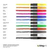 Gel Stick Artist Markers Set 12 Vibrant Pigment Creamy Watercolor Non-Toxic Blendable Multi-Surface Storage Case Easy Grip Art