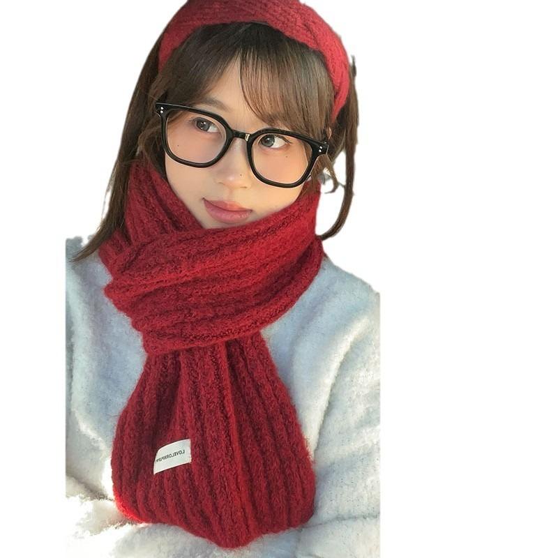 New Christmas Red Scarf Collection Autumn and Winter Warm Female Main Scarf