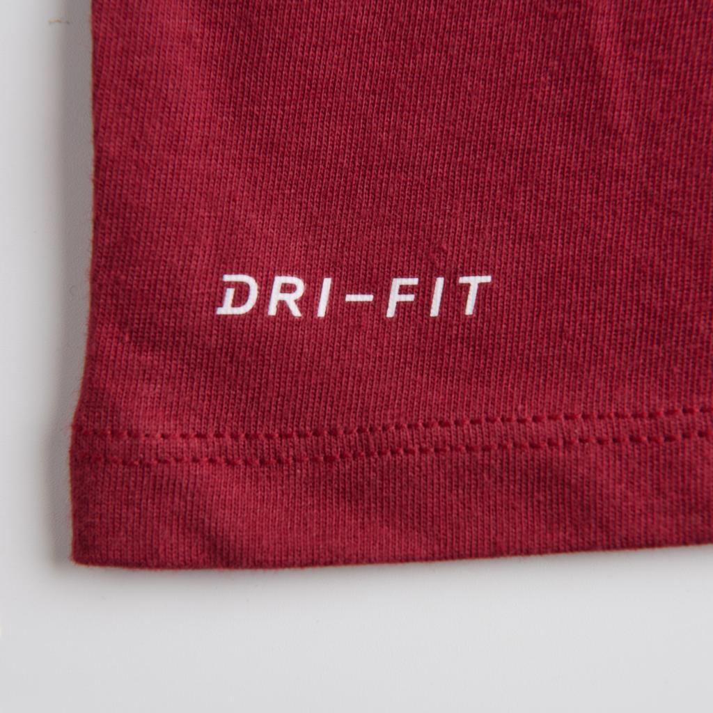 Nike Коллаборация НБА Футболка Cleveland Cavaliers Dri-Fit Классический принт с логотипом команды Быстросохнущая Круглый вырез Короткий рукав Детские топы Красный 3Z2B711E1-CAV