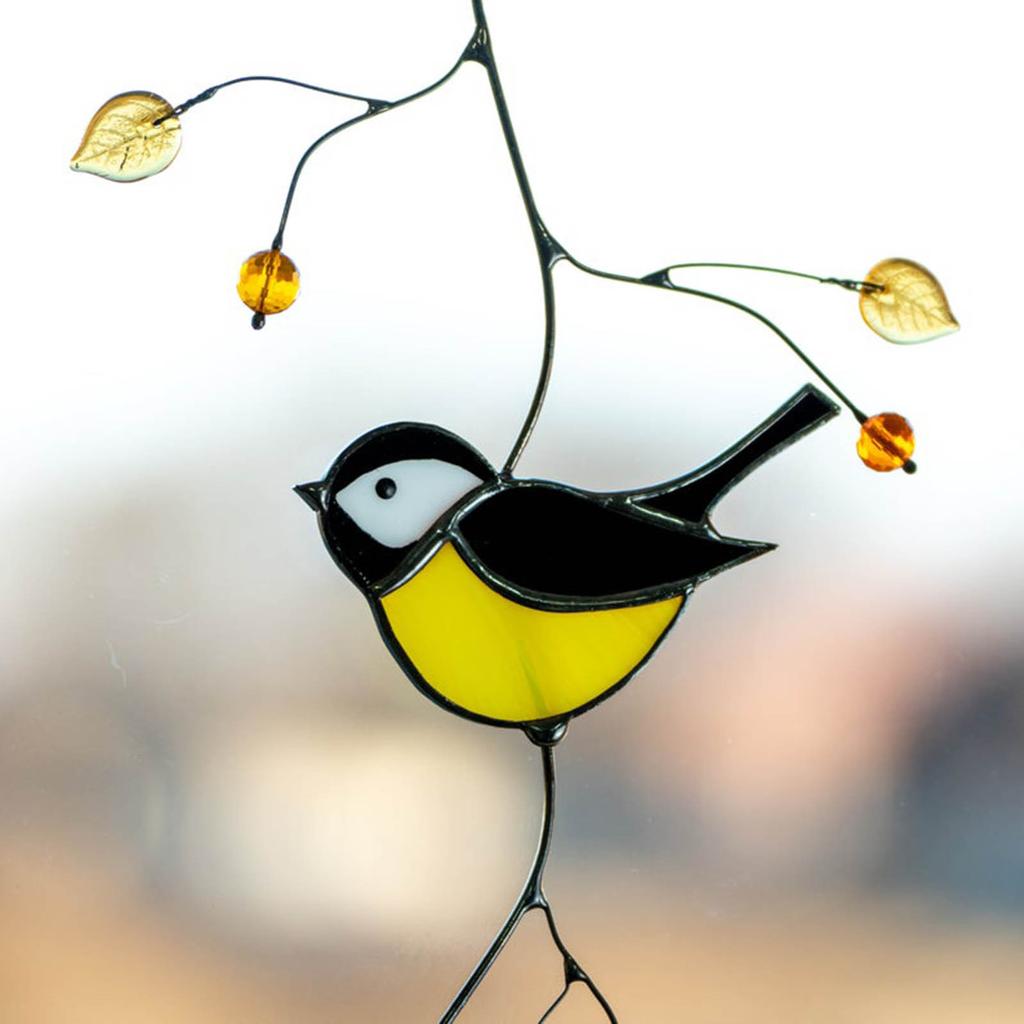 Металлический Настенный Декор Птицы, Внутренняя Настенная Художественная Скульптура, Подвесное Украшение Окна