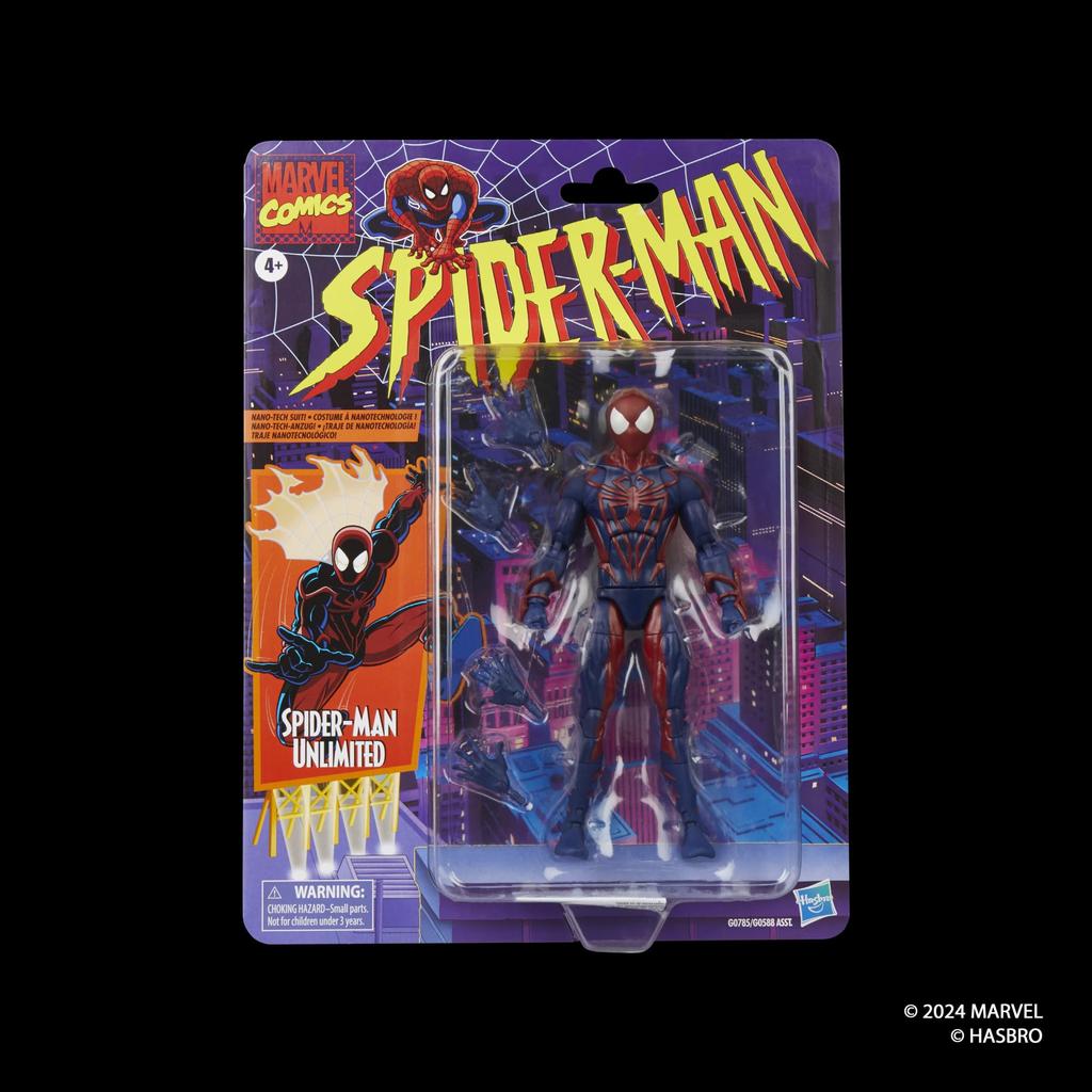 Hasbro MARVEL Marvel Comics Коллекция ретро-комиксов 15 см Фигурка G0785 Подлинный продукт Spider-Man Unlimited,