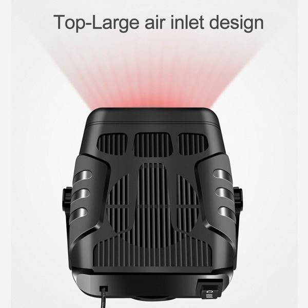 4 IN 1 Portable Car Truck Air Heater Cooling Fan Windscreen Defogging 12V 24V 800W