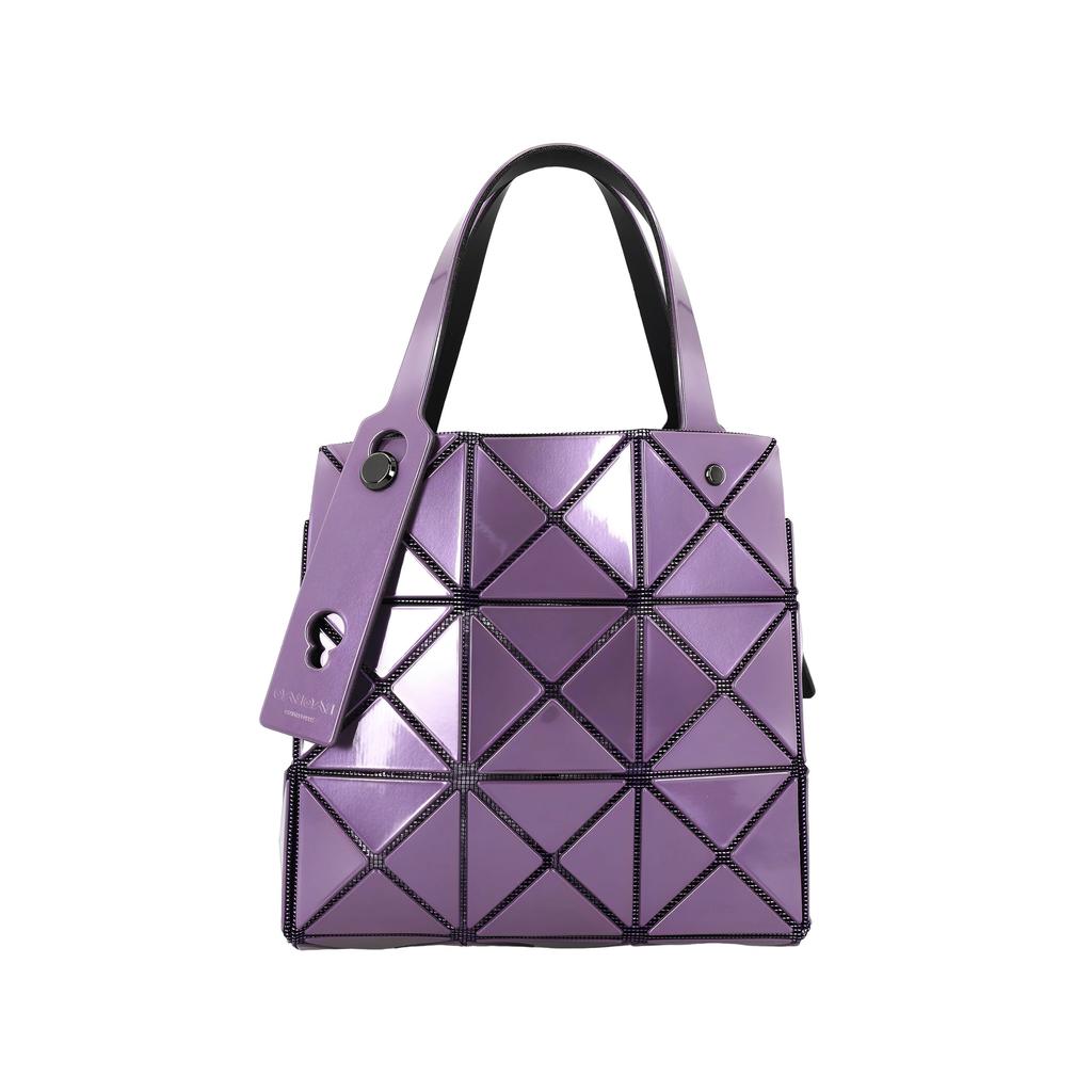 ISSEY MIYAKE CARAT Nylon Tote Bag, Shopping Bag, Handbag Women's Purple BB33-AG610-81