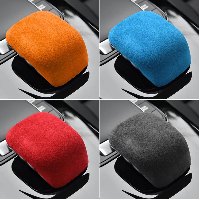 Made of Top Suede For Mercedes-Benz A-Class W177 CLA C118 Gear Shift Knob Boot Cover Trim Stickers Car Interior Tuning Accessory