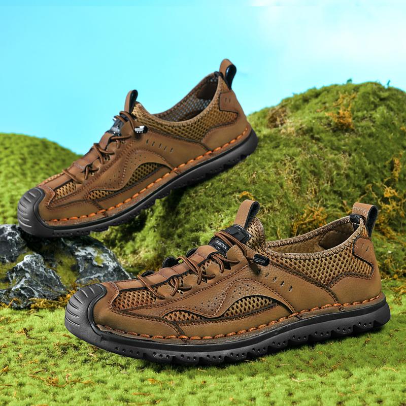 Мужская повседневная обувь с дышащей сеткой, мужские лоферы, удобная обувь для вождения, мокасины, мужская обувь на плоской подошве